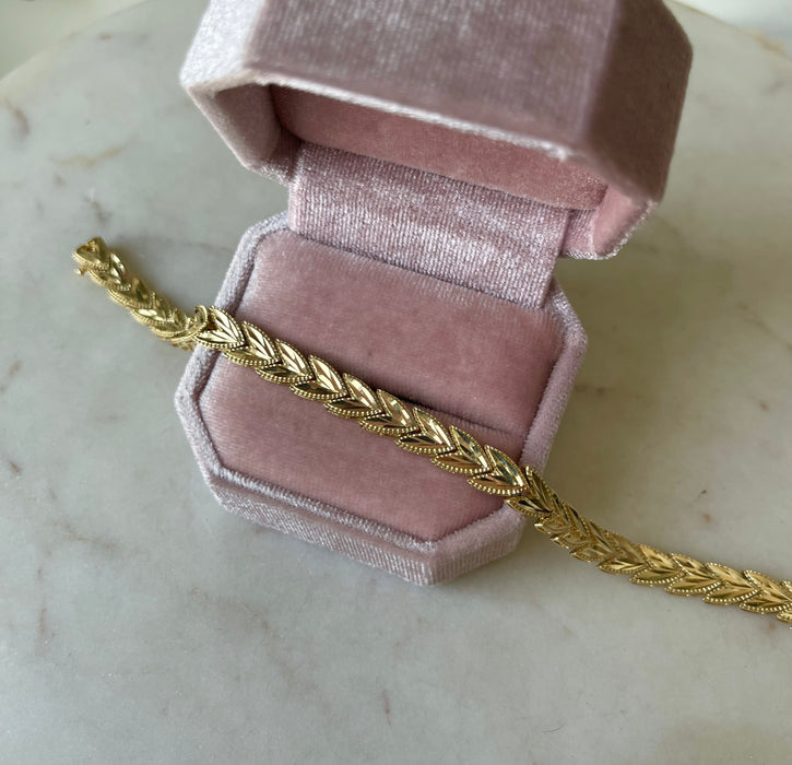 14k Tulip Link Bracelet