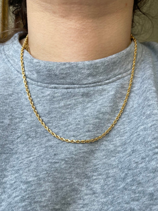 14k Solid Rope Chain