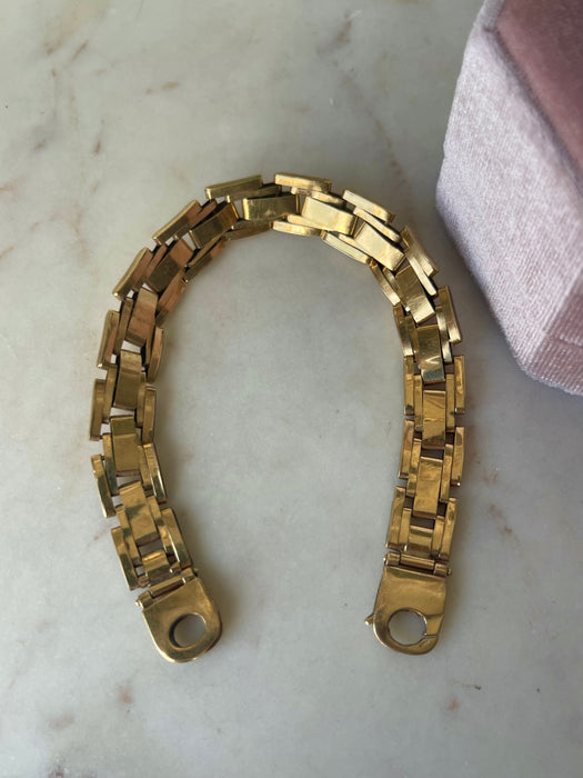 14k Italian Intricate Link Bracelet