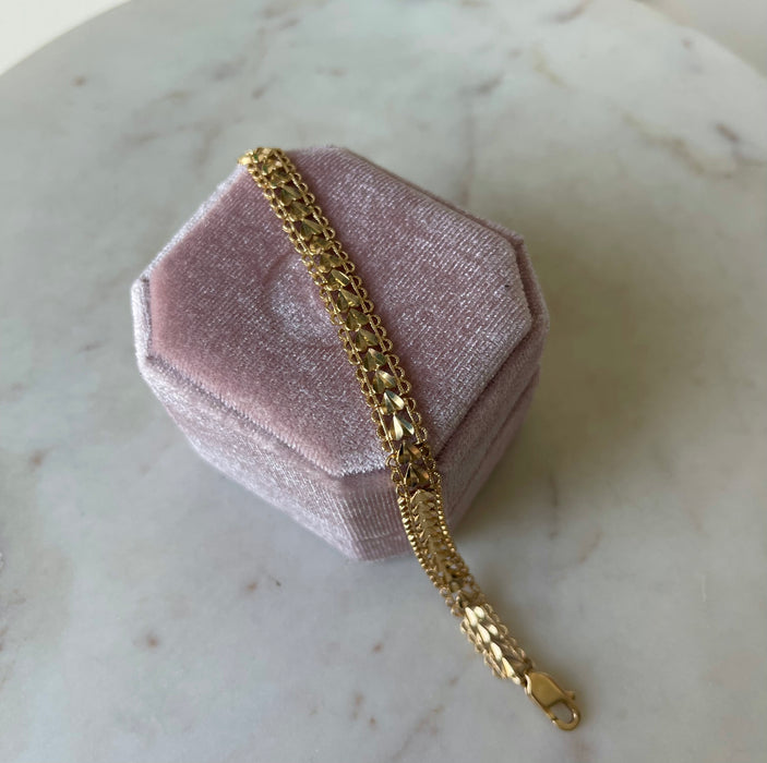 14k Heart Bracelet