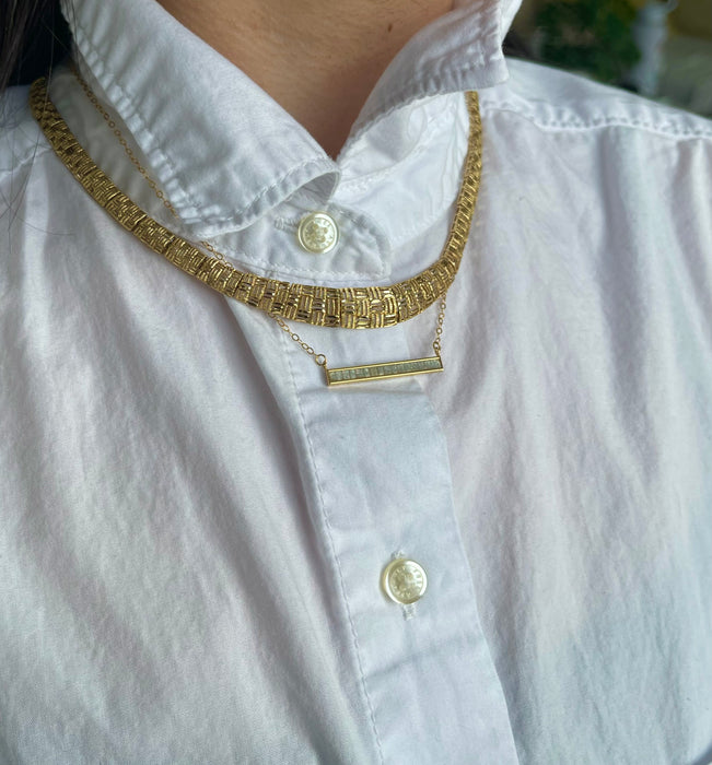 14k Collar Necklace