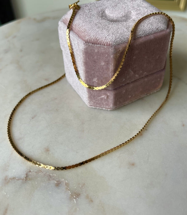 14k Flat Box Chain