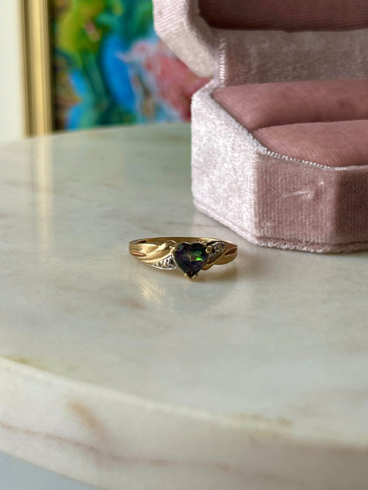 10k Mystic Topaz Ring