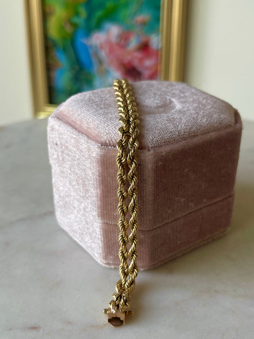 14k Double Rope Bracelet