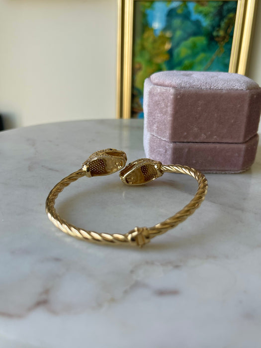 14k Snake Bangle