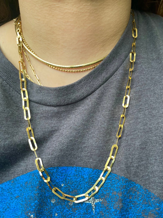 18k Oval Link Chain