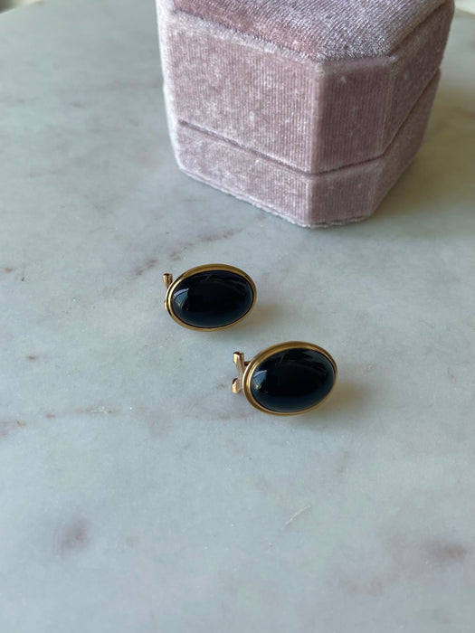 14k Onyx Earrings