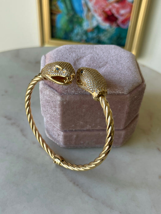 14k Snake Bangle