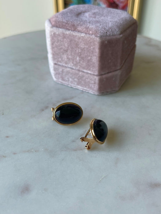 14k Onyx Earrings