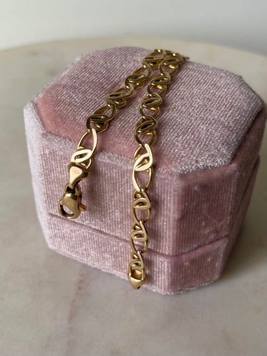 14k Oval Mariner Link Bracelet