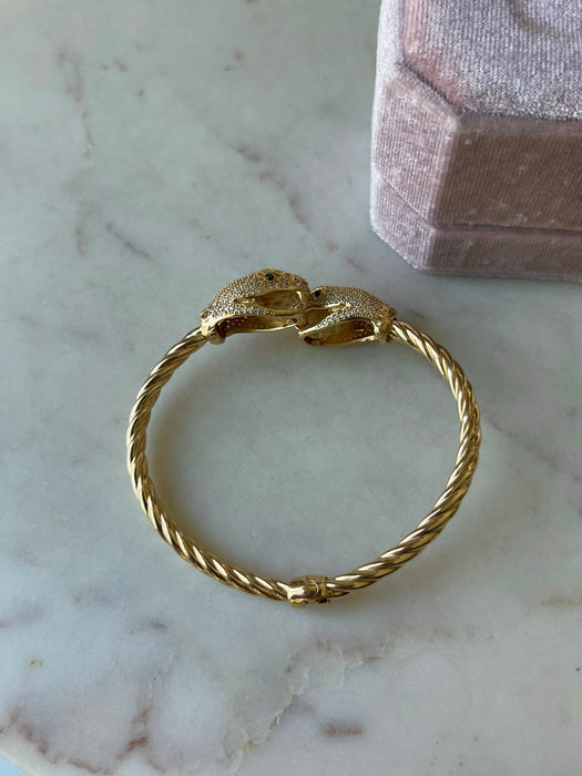 14k Snake Bangle