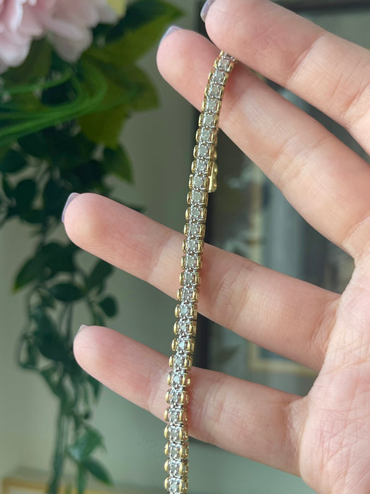 10k 2 TCW Diamond Tennis Bracelet