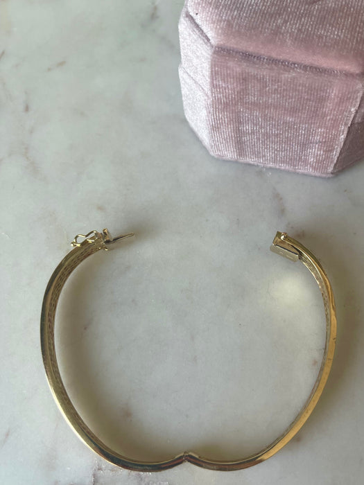 14k Tri Tone Bangle