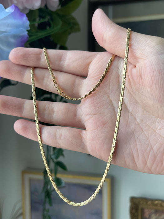 14k Flat Rope Chain