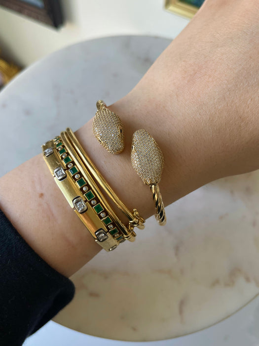 14k Snake Bangle