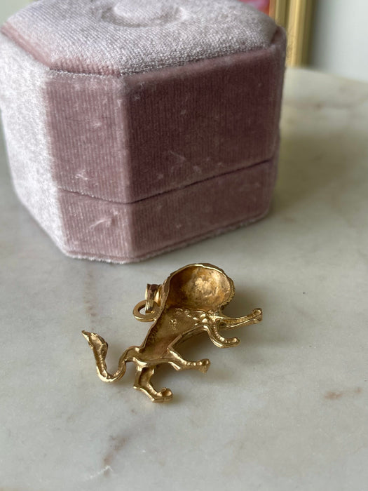 14k Lion Pendant