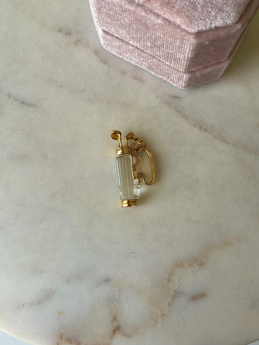 14k Golf Caddy Pendant