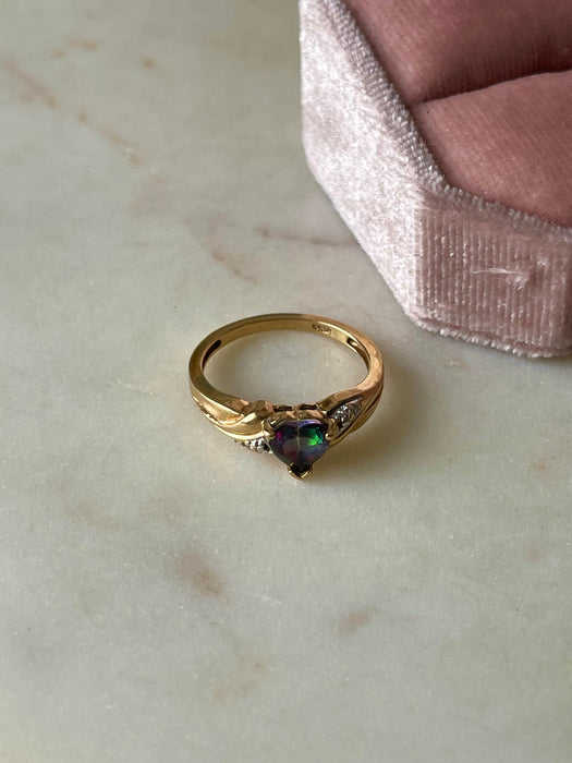 10k Mystic Topaz Ring