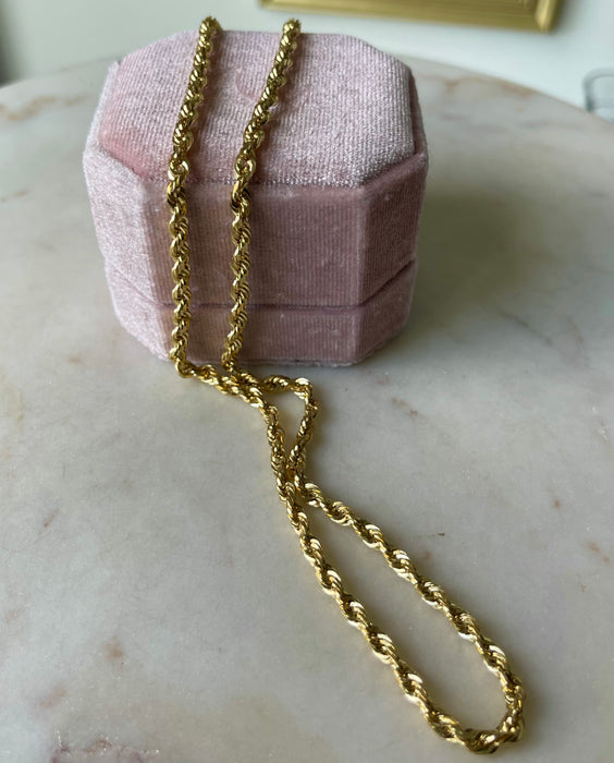 10k Solid Rope Chain