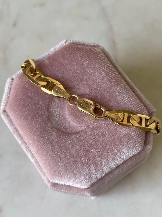 14k Solid Mariner Bracelet