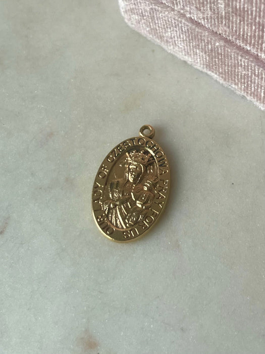 14k ‘Our Lady of Częstochowa’ Pendant