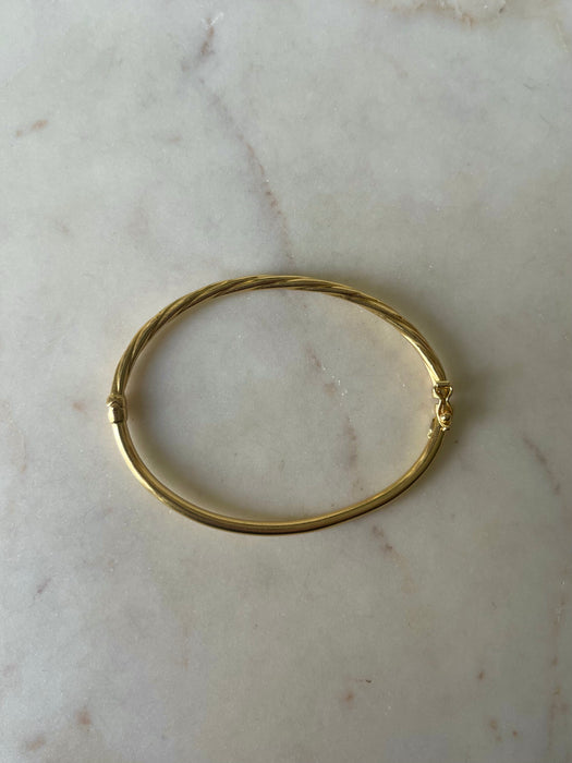 18k Dual Sided Bangle