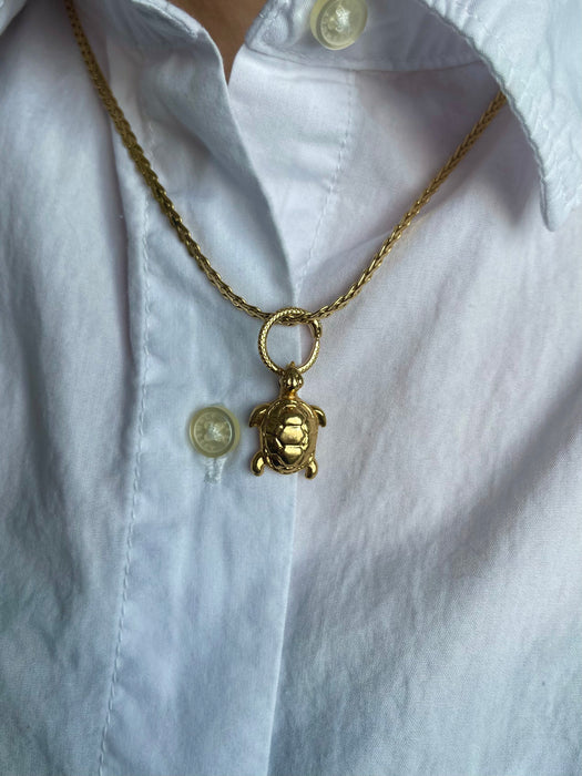 14k Turtle Pendant