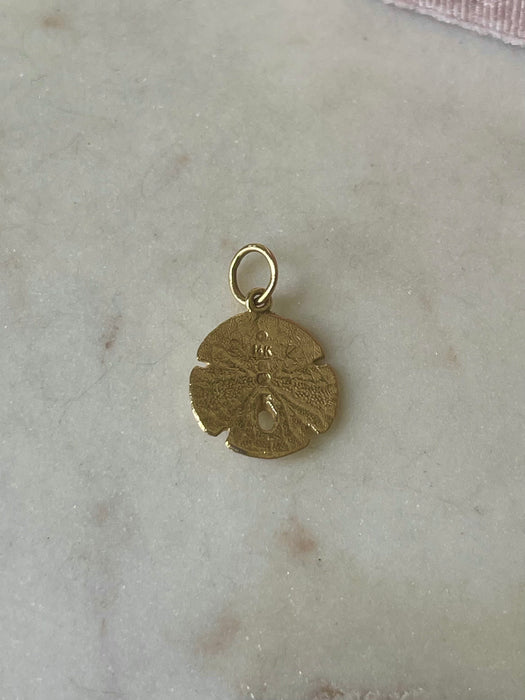 14k Sand Dollar charm