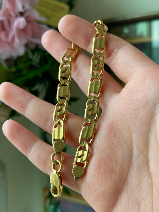 18k Solid Mariner Bracelet