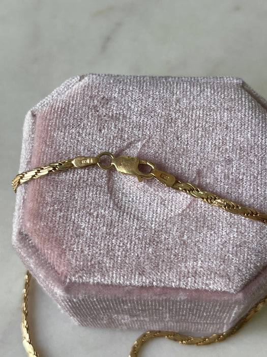 14k Flat Rope Chain