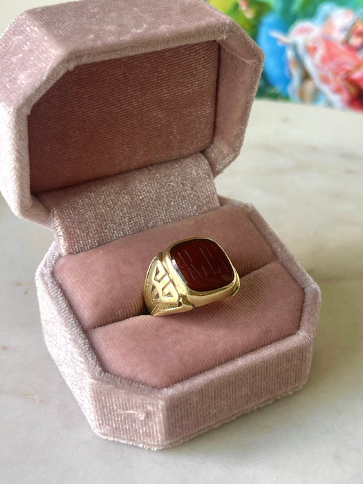 14k Carnelian Signet