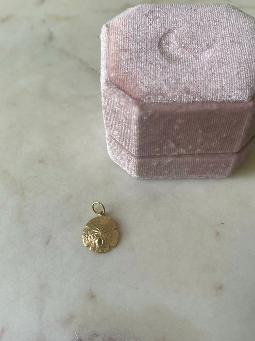 14k Sand Dollar charm