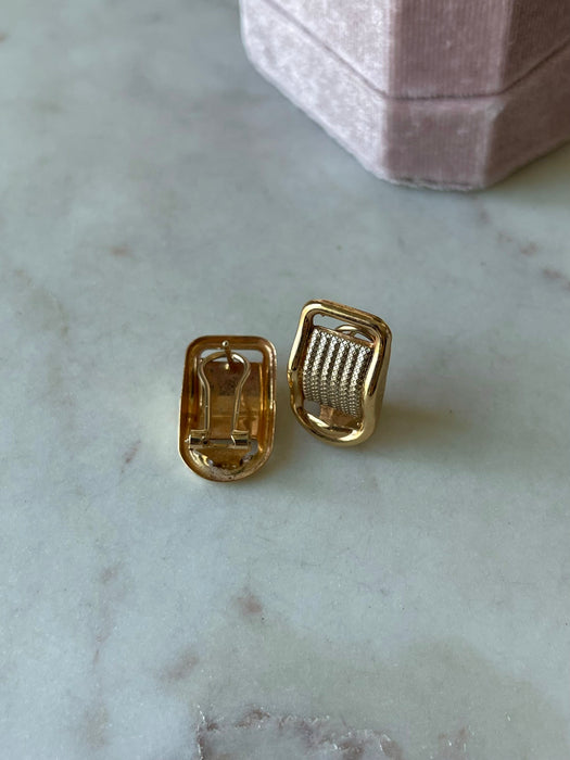 14k Dual Toned Earrings