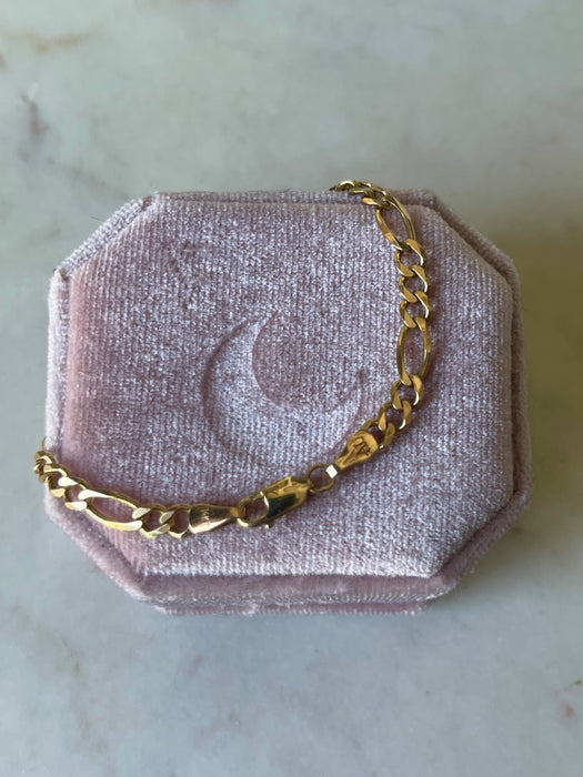 14k Figaro Bracelet