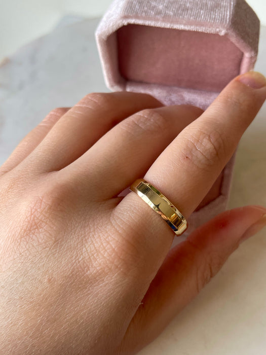 14k Geometric Band