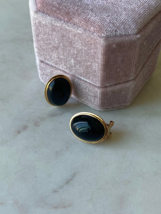 14k Onyx Earrings