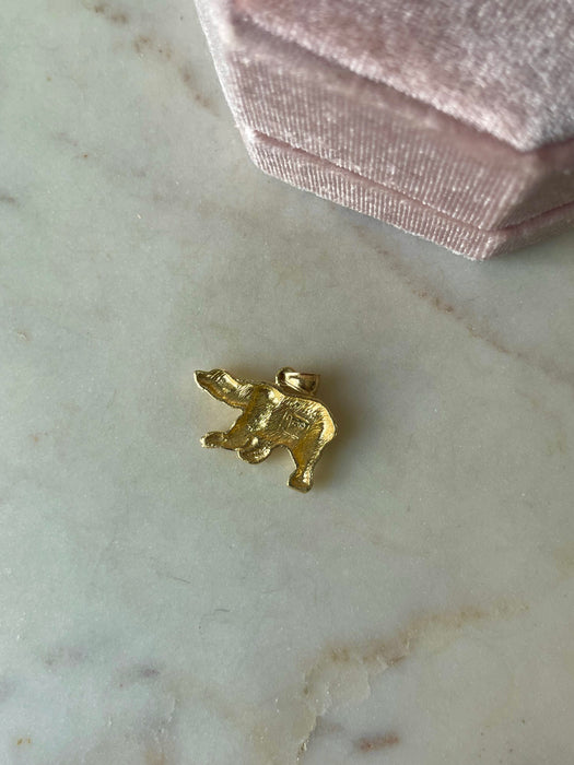 14k Polar Bear Pendant