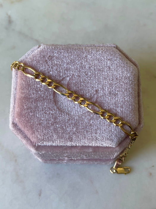 14k Figaro Bracelet