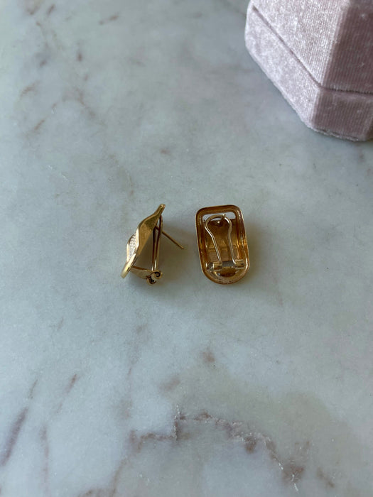 14k Dual Toned Earrings