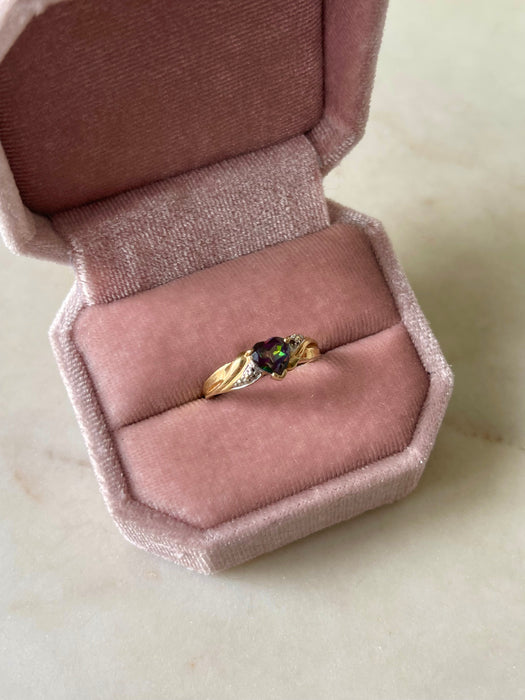 10k Mystic Topaz Ring