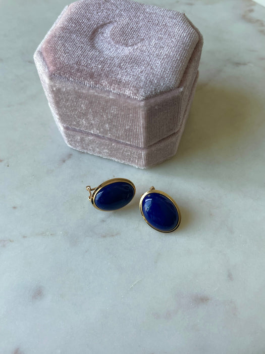 14k Lapis Earrings